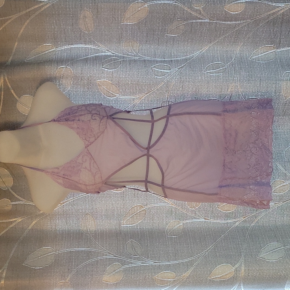 Sz L Lavender Lingerie Dress